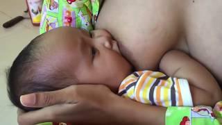 Baby Feeding Mother Milk First Time Cute baby Brestfeeding Mommy's Hungry Funny baby  part 2 _2018