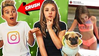 My Crush REACTS To Old INSTAGRAM PHOTOS **FUNNY** ???? ????| Piper Rockelle