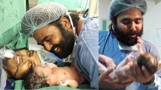 Raghu Master Singer Pranavi  Blessed with Baby Girl Family photos