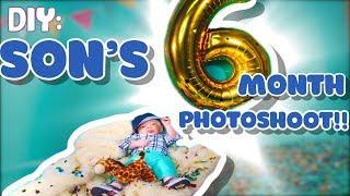 EASY DIY 6 MONTH BABY PHOTO SHOOT | GLAMOUR FAMILY