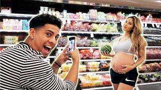 EMBARRASSING PREGNANCY PHOTOSHOOT IN TARGET **WE ALMOST GOT KICKED OUT**