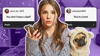 Reading ASSUMPTIONS About Me *I CRIED* (INSTAGRAM Q&A) | Piper Rockelle
