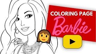 Barbie Girl for Kids - Watch Us Color Our First Barbie Doll Video!