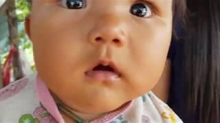 Cute 3 month born daughter | cute baby photos with a smile