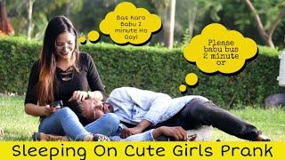 Sleeping On Cute Girls Prank | Prank Star