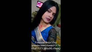 Indian Crossdresser Wearing Saree 3 | Boy To Girl Transformation | Feminine Boys Vlog