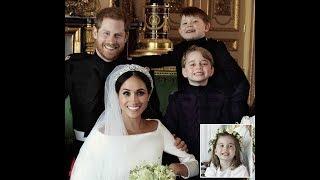 Prince George steals the show in Harry and Meghan's wedding portraits