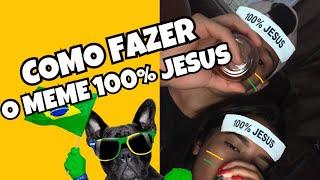 COMO FAZER O MEME 100% JESUS/HEXA PELO CELULAR | FAIXA DO NEYMAR  #CopaDoMundo