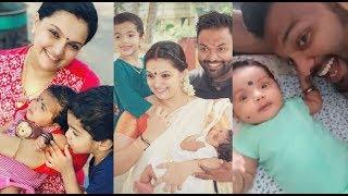 Saranya Mohan Latest Cute Lovely Family Photos With New Born Baby