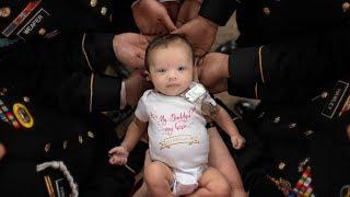 Newborn of Fallen Soldier Meets Father's Army Brothers In Touching Photos