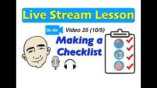 Mark Kulek Live Stream - 25 | Checklist - Do you have...? | English For Communication - ESL