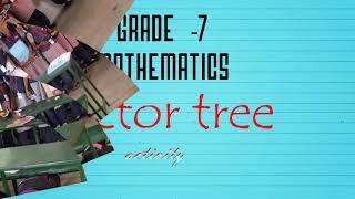 Factor tree for algebraic expression - students photo collection - maths class activity -
