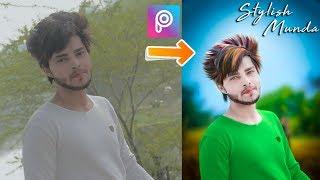 Handsome Boy Photo Editing Tutorial in PicsArt | New Hairstyle + Color Change