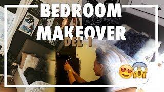 (VLOG) + EXTREME BEDROOM MAKEOVER !! (Desenio unboxing)