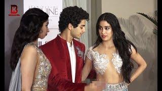 Jhanvi Kapoor, Khushi Kapoor, Ishaan Khattar Together Arrive At Collection Haute Couture 2018