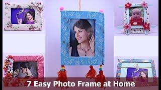 7 Easy DIY Picture Frame Ideas | How to make Photo Frame at Home | Best Out Of Waste Idea