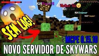 SAIU!!! NOVO SERVIDOR DE SKYWARS MCPE 0.15.10, SUPER LEVE E SEM LAG! ‹ NRCRAFT ›