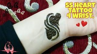 SS Love Tattoo Design For Girls boys | Stylish Tattoo Mehndi Design | New Tattoo Design 2019