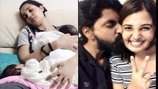 Chinnathambi Prajin-santra Twin Baby Girls Stills For Mothers Day special