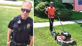 Woman calls police on black 12-year-old boy mowing lawn - TomoNews