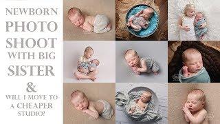 Photographing a Newborn boy with big sister & WILL I MOVE TO A NEW PHOTO STUDIO?