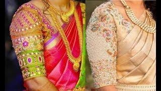 Party Wear Blouse Designs Collection 2019 | Blouse Designs For Silk Saree | Maggam Embroidery Work