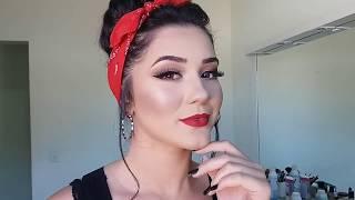 Make Pin-up para fotos - Concurso Garotas Falcões 2018 - BD/MG